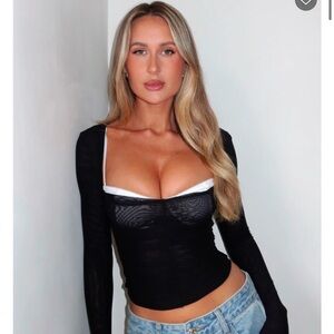 NWT our long days long sleeve bustier